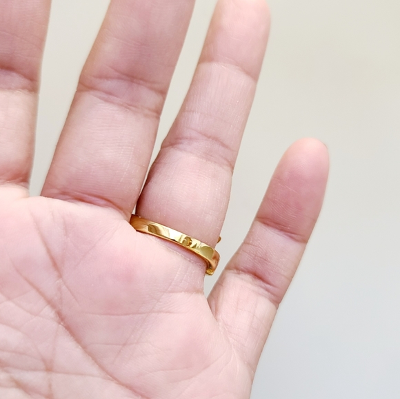 Snake Stackable Women's Ring.  Black. 14K Gold Plated. New - Picture 12 of 12